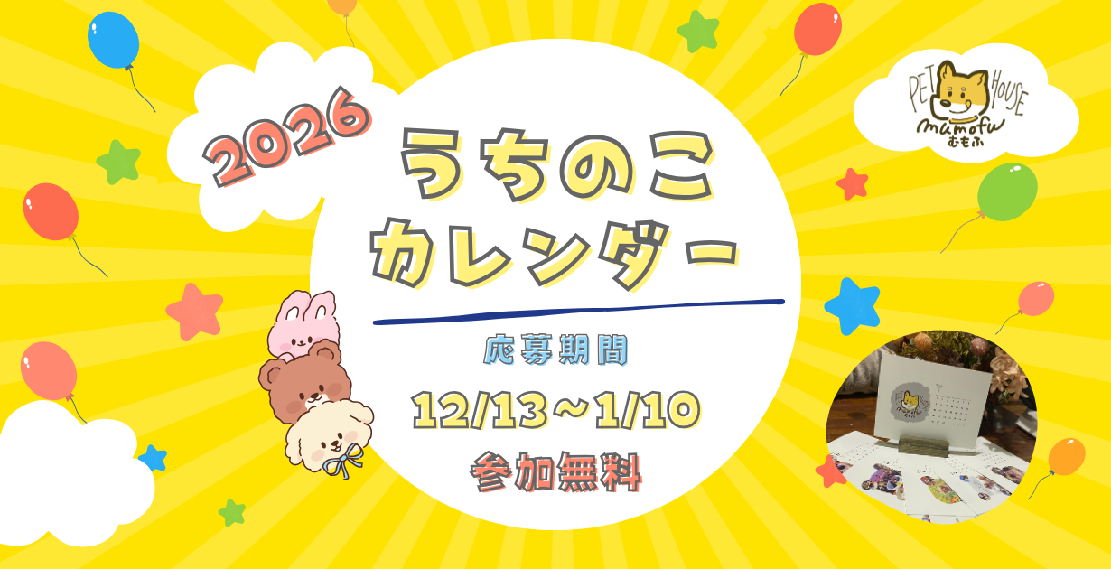 うちの子カレンダー写真募集！